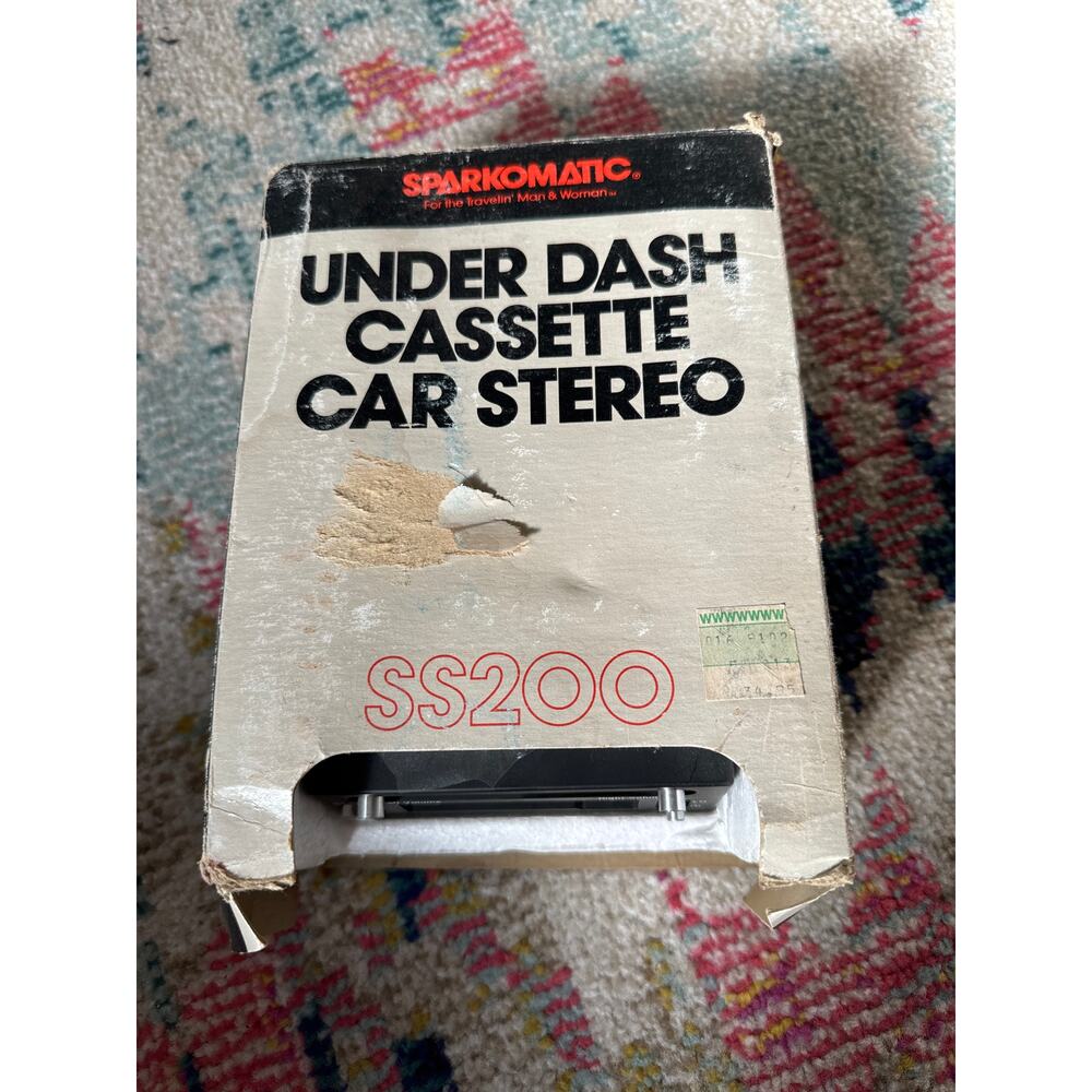 Vintage Sparkomatic Ss-200 Under Dash Cassette Player Not Tested